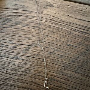 Elegant Gold Necklace with Initial Pendant